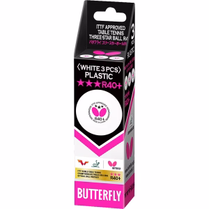 Butterfly Pelotas R40+ Caja de 3 Unid, 6 Unid y 12 Unid